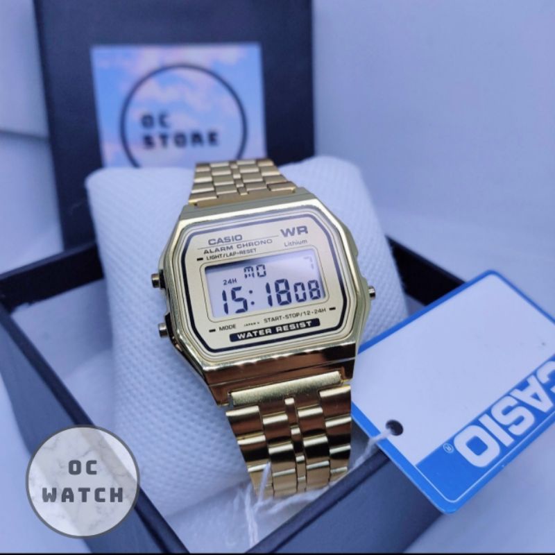 Đồng hồ điện tử Casio gold chống nước chống xước