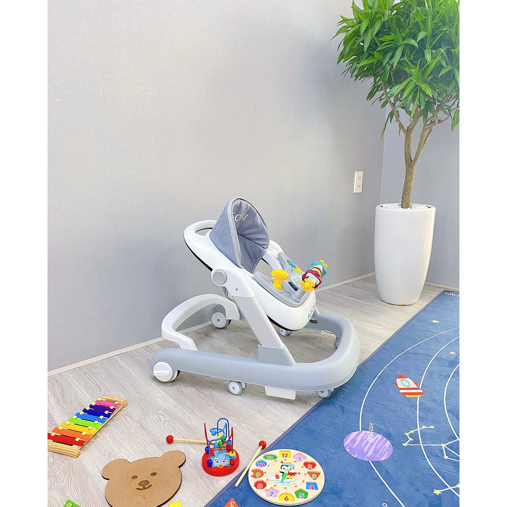 | Mã mới - Bảo hành 12 tháng | Xe tập đi đa năng BW805 nhiều tư thế có nhạc có đèn có bàn chơi có bàn ăn cho bé BabyCosi