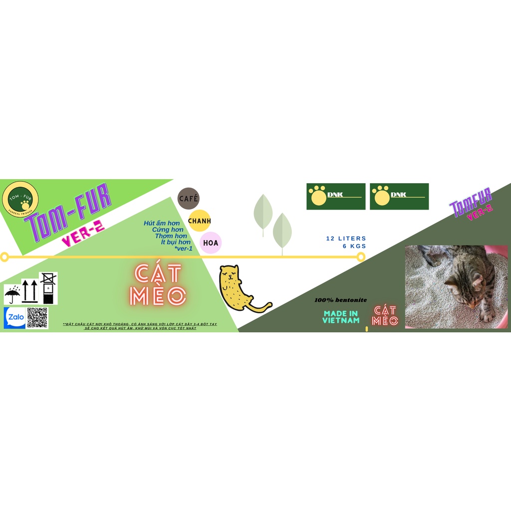 Cát Vệ Sinh Mèo tomfur 6kg 12L chất lượng NHẬT; hạt to Thơm bền lâu; thích hợp cho mèo , hamster, thỏ.