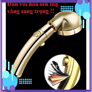 (PK) Bộ vòi hoa sen tăng áp mạ vàng cao cấp
