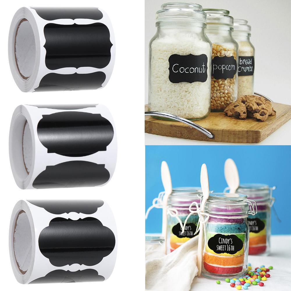 LAKAMIER Nhãn Dán Dạng Bảng Đen Ghi Tên Cho Hũ Gia Vị