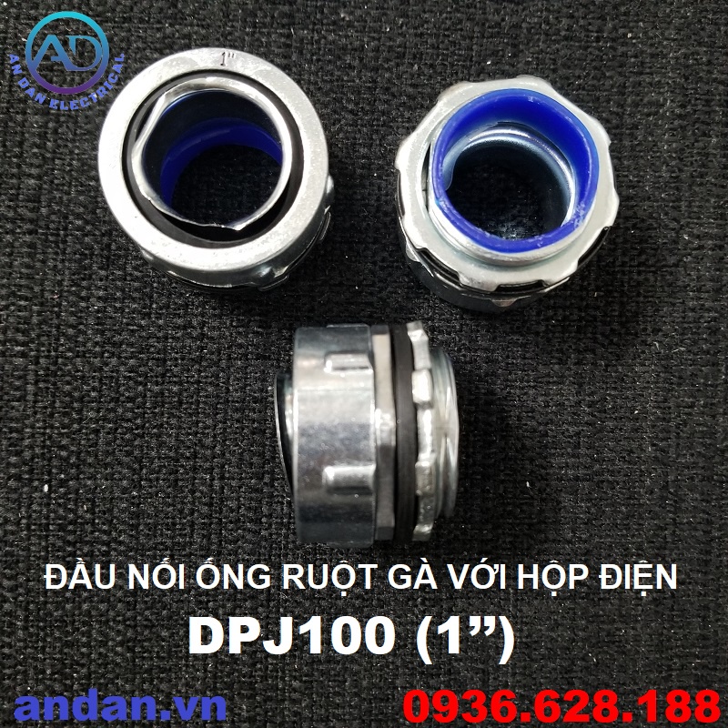 Đầu nối ống ruột gà với hộp điện – DPJ, Đầu nối ồng mềm 1/2” 3/4” 1”  1-1/4” 1-1/2” 2”