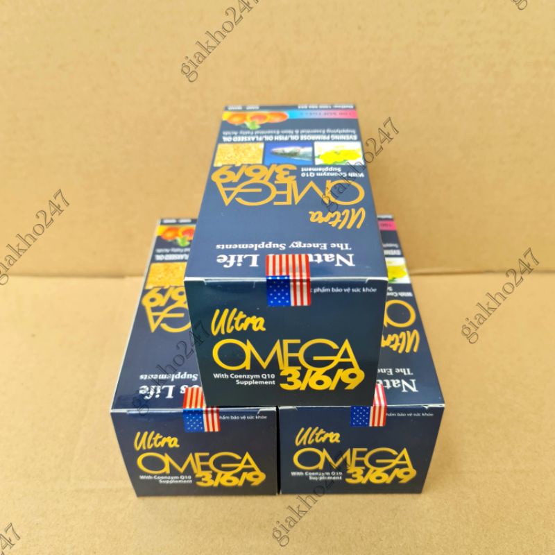 Combo 3 Hộp OMEGA 369 - Hộp 100 viên - Làm giảm mỏi mắt, khô mắt