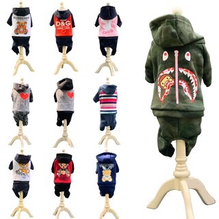 Bộ nỉ ấm 4 chân ấm áp cho chó mèo