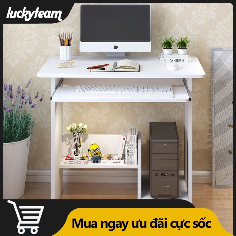 Bàn máy tính bàn học gỗ đơn giản dễ phối nội thất văn phòng kiểu Bắc Âu gọn nhẹ - FU215