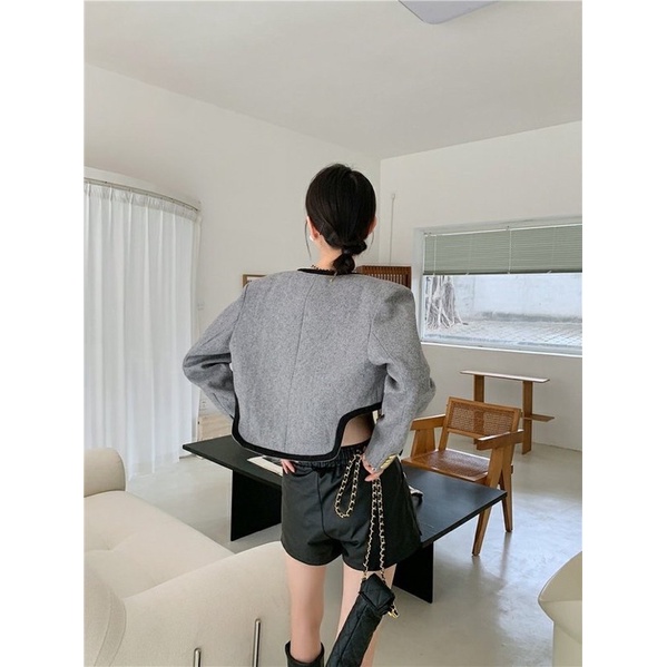 Áo vest ghi lê koreastyle