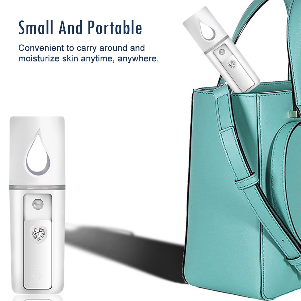 Máy Phun Sương Nano Dưỡng Ẩm Chăm Sóc Da Mặt Sạc Cổng USB