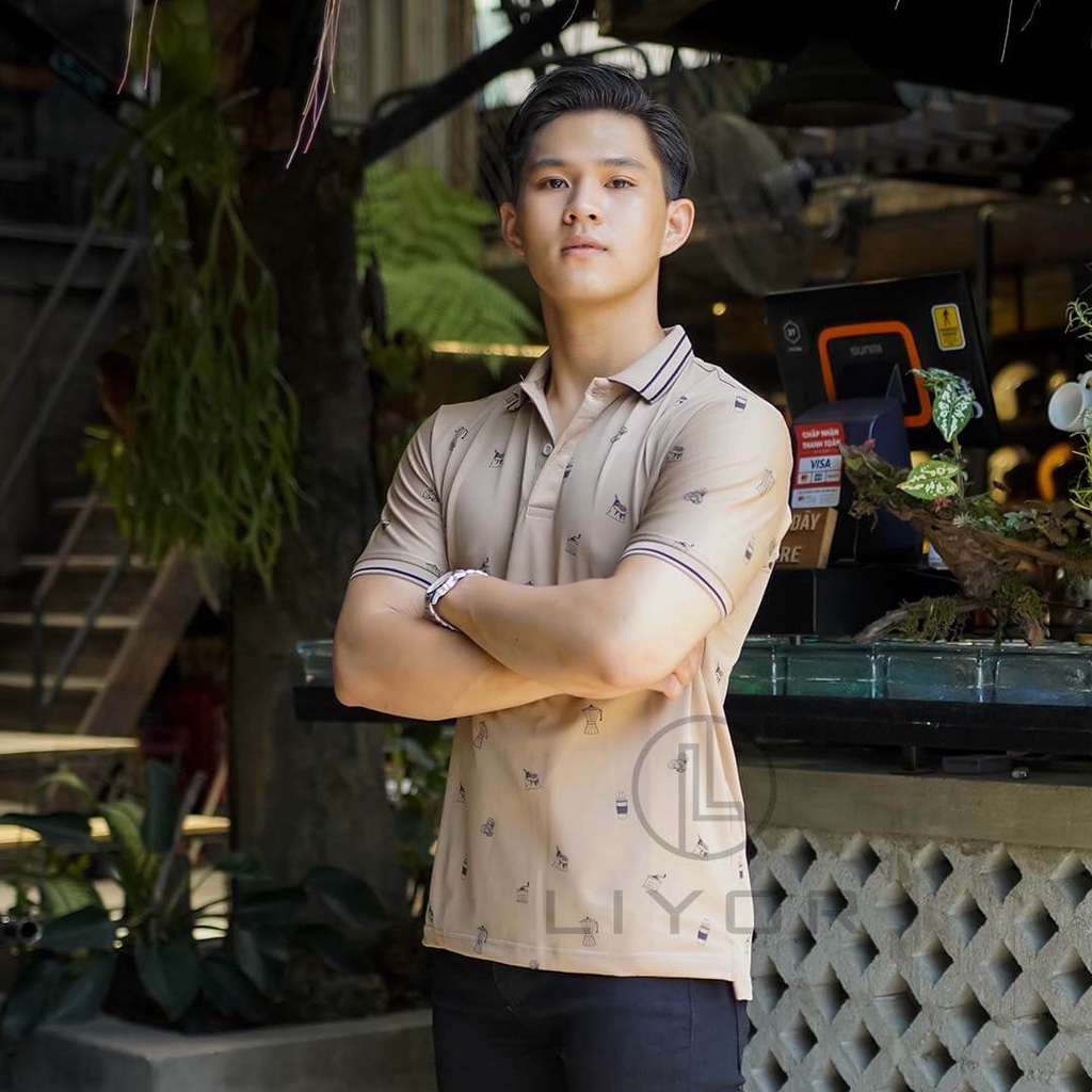 Áo thun nam, áo polo nam Liyorstore in nhiệt họa tiết thời trang - ACB4089