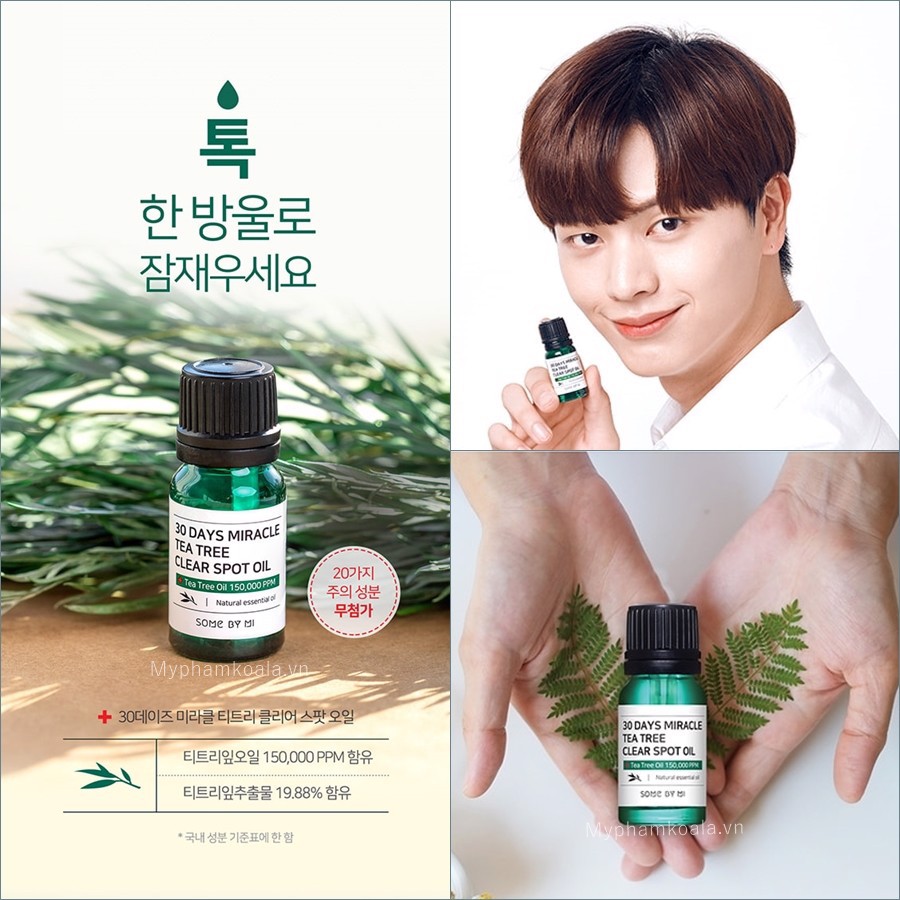 [CHÍNH HÃNG] Tinh Chất Tràm Trà Trị Mụn Some By Mi 30 Days Miracle Tea Tree Clear Spot Oil 10ml