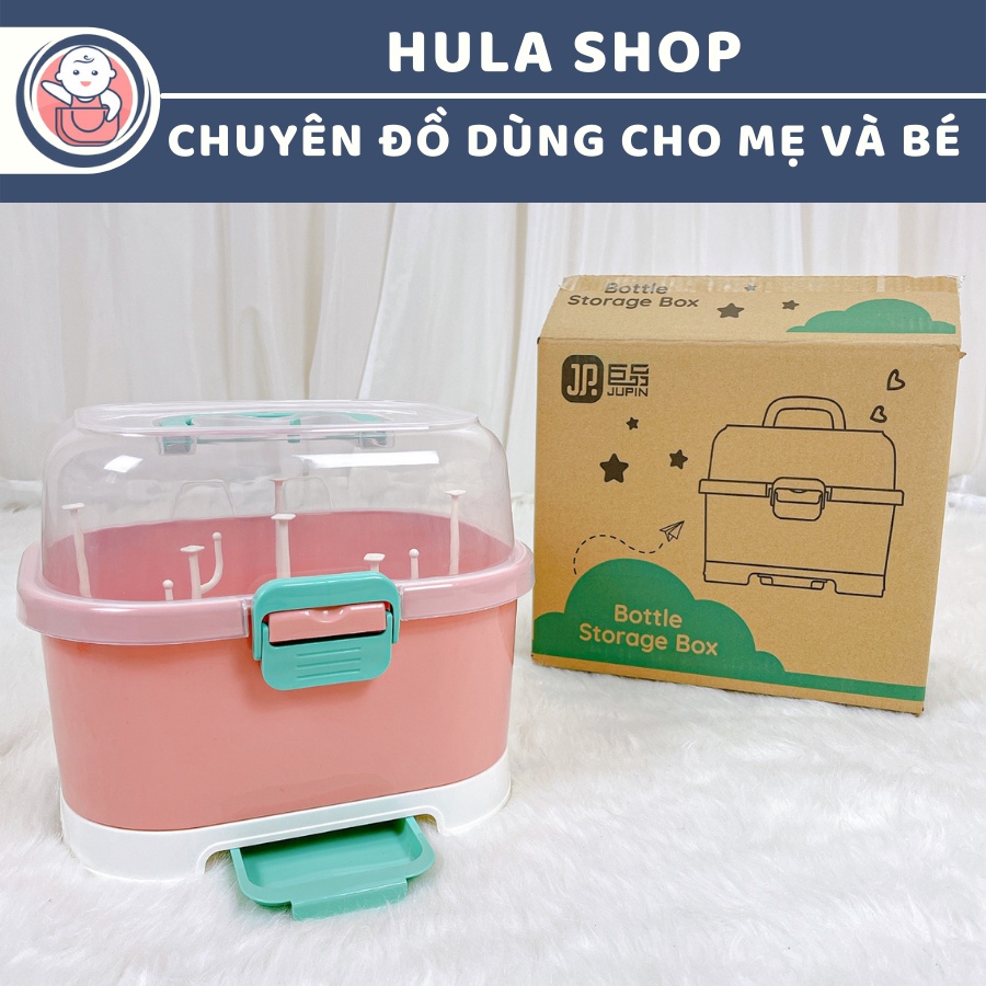 Giá úp bình sữa Jupin cao cấp 9BABY màu hồng