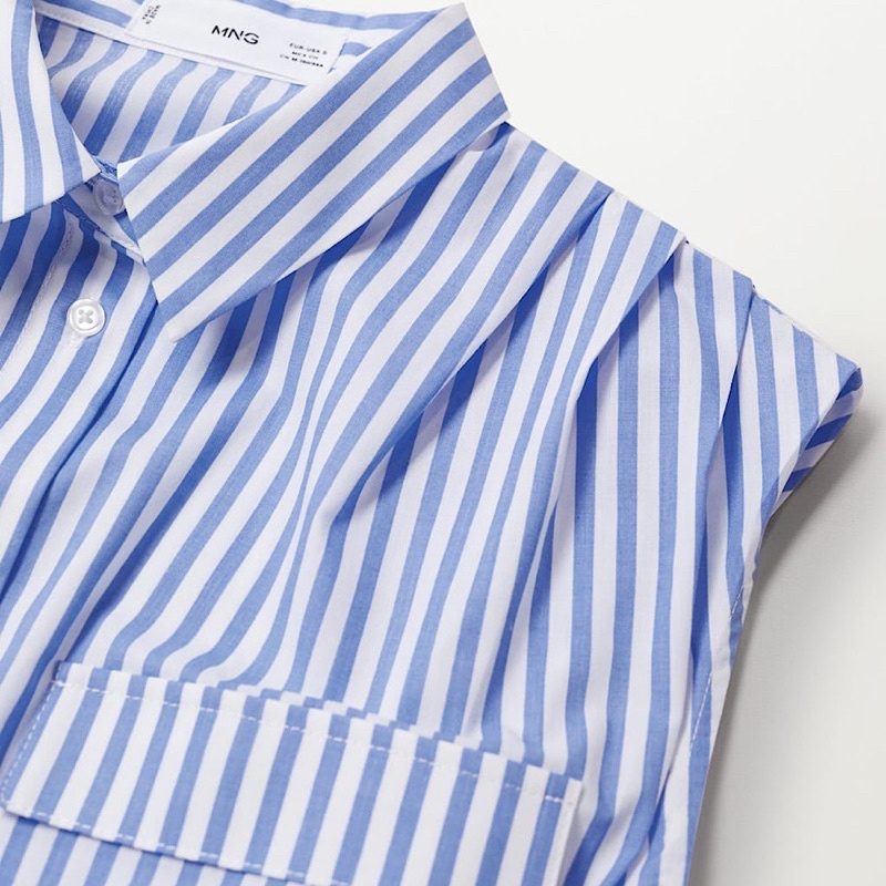 Áo Sơ Mi Kiểu Croptop Mango Auth Size M