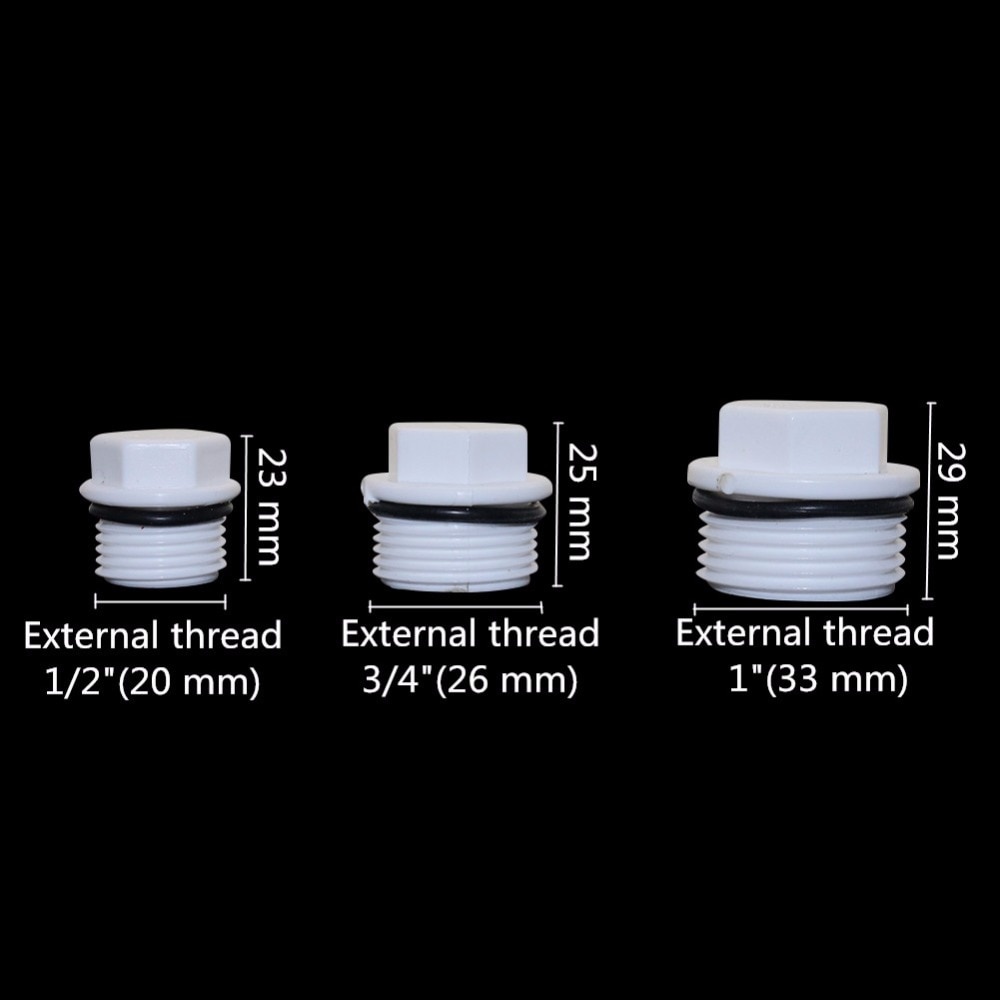 Set 2 đầu nối ống nước 1/ 2'' 3/ 4'' 1"