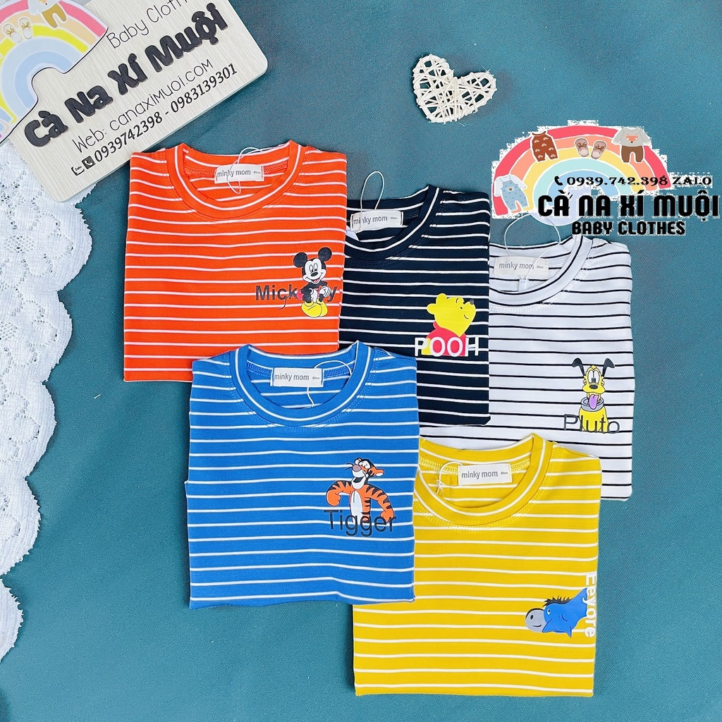 FULLSIZE(7-26kg)Bộ Minky Mom Tay CộcFREE SHIP Cotton Lạnh Hàng Chuẩn Họa Tiết Dể Thương Cho Bé Gái Bé Trai