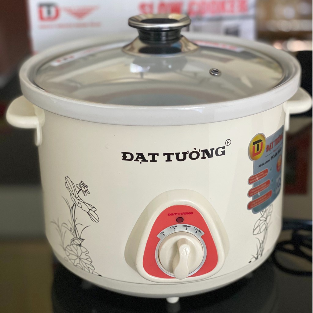 Nồi nấu cháo cho bé, nồi kho cá Đạt Tường/H.TECH 1.5L/2.5L công suất 135W/235W - Chính hãng BH 12 tháng