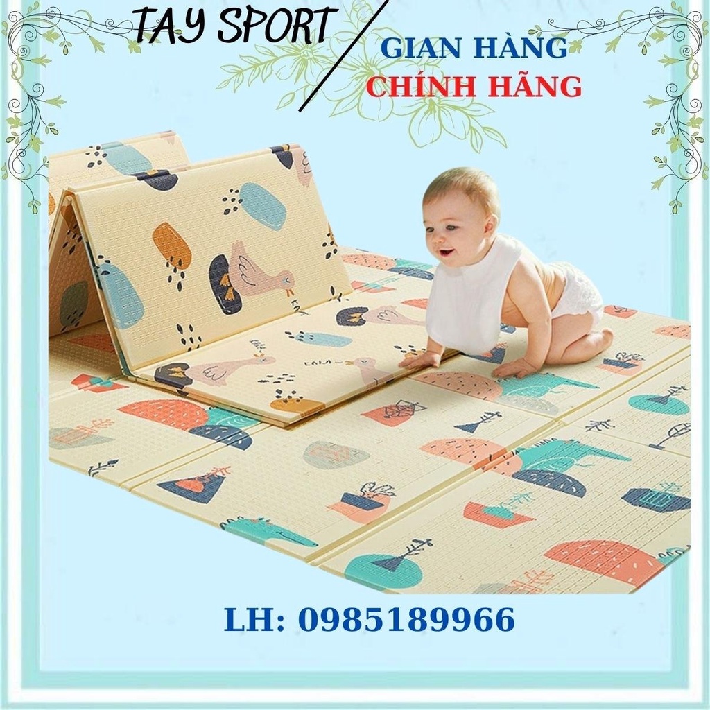 Thảm trải sàn bằng xốp XPE phủ silicon an toàn cho bé yêu tập bò vui chơi học tập dùng làm chiếu ngủ văn phòng