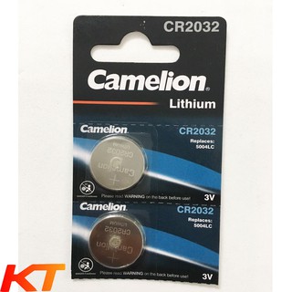 Pin CR2032 3v camelion lithium, pin cmos (vỉ 2 viên)