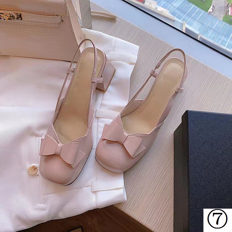 Giày Sandal Cao Gót Hở Ngón Màu Hồng Nude Thiết Kế Thắt Nút Phong Cách Pháp Thời Trang Mùa Hè Cho Nữ