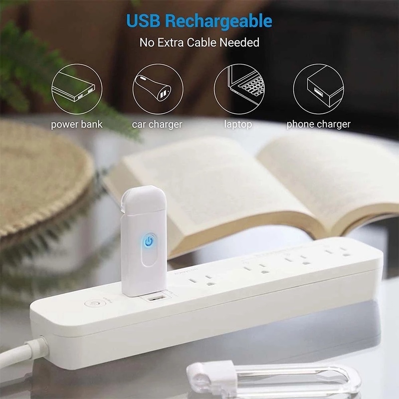Đèn LED Đọc Sách Có Kẹp Chất Lượng Cao Có Thể Điều Chỉnh Ánh Sáng Cổng USB Tiết Kiệm Năng Lượng