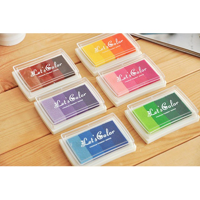 Mực dấu trang trí 4 màu Let's color