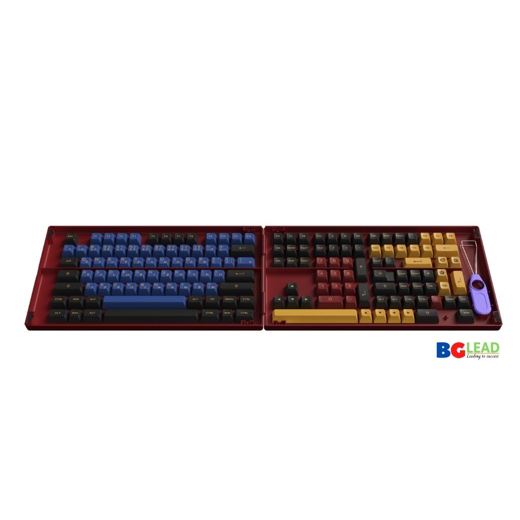 [Chính hãng] Bộ keycap cho bàn phím cơ AKKO ASA Red &amp; Blue Samurai | Black&amp;Silver| Black&amp;Cyan| Black&amp;Rose| Blue on White