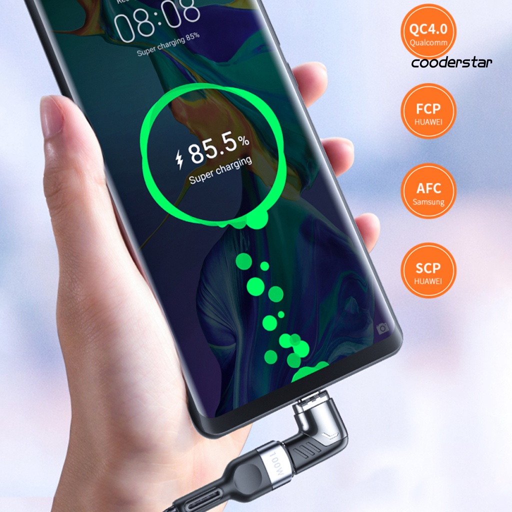 Đầu Chuyển Đổi Cood-Co 100w Qc 4.0 / 3.0 Usb Type-C Cho Laptop