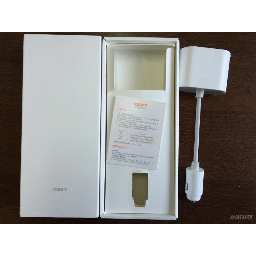 Sạc xe hơi 1 phân 2 Xiaomi Roidmi