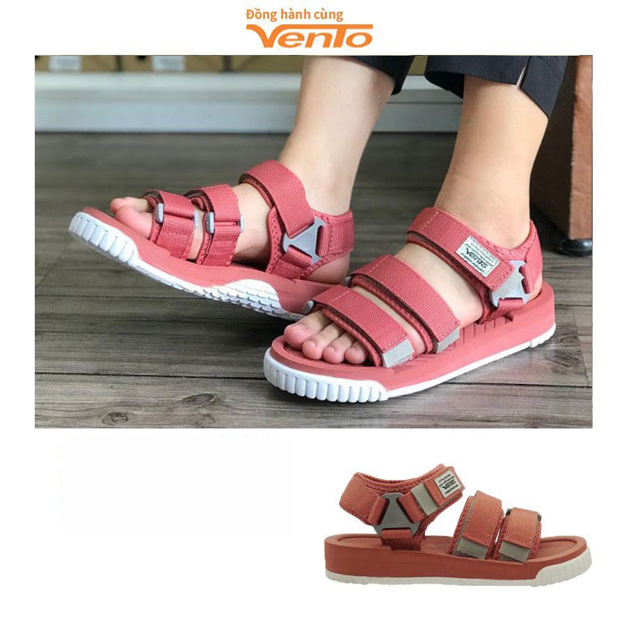 GIÀY SANDAL VENTO CHÍNH HÃNG 9801-NÂU [ẢNH THẬT-Full size 35-44]  [GIÀY SANDAL NAM NỮ]