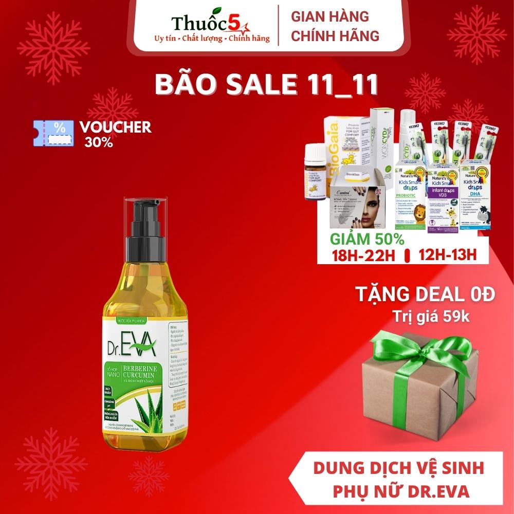 [Giá Gốc] Dung Dịch Vệ Sinh Phụ Nữ DR.EVA Giảm Nấm Ngứa, An Toàn Cho Da (100ml)