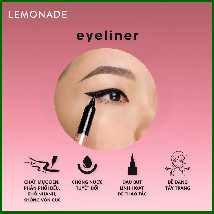 Bút Kẻ Mắt Nước Lâu Trôi Lemonade Supernatural Eyeliner - Black