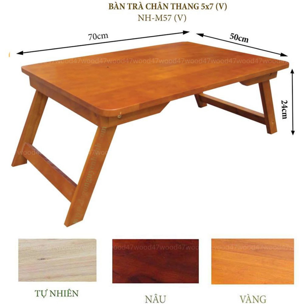 Bàn gỗ xếp chân thang 50x70cm | BigBuy360 - bigbuy360.vn