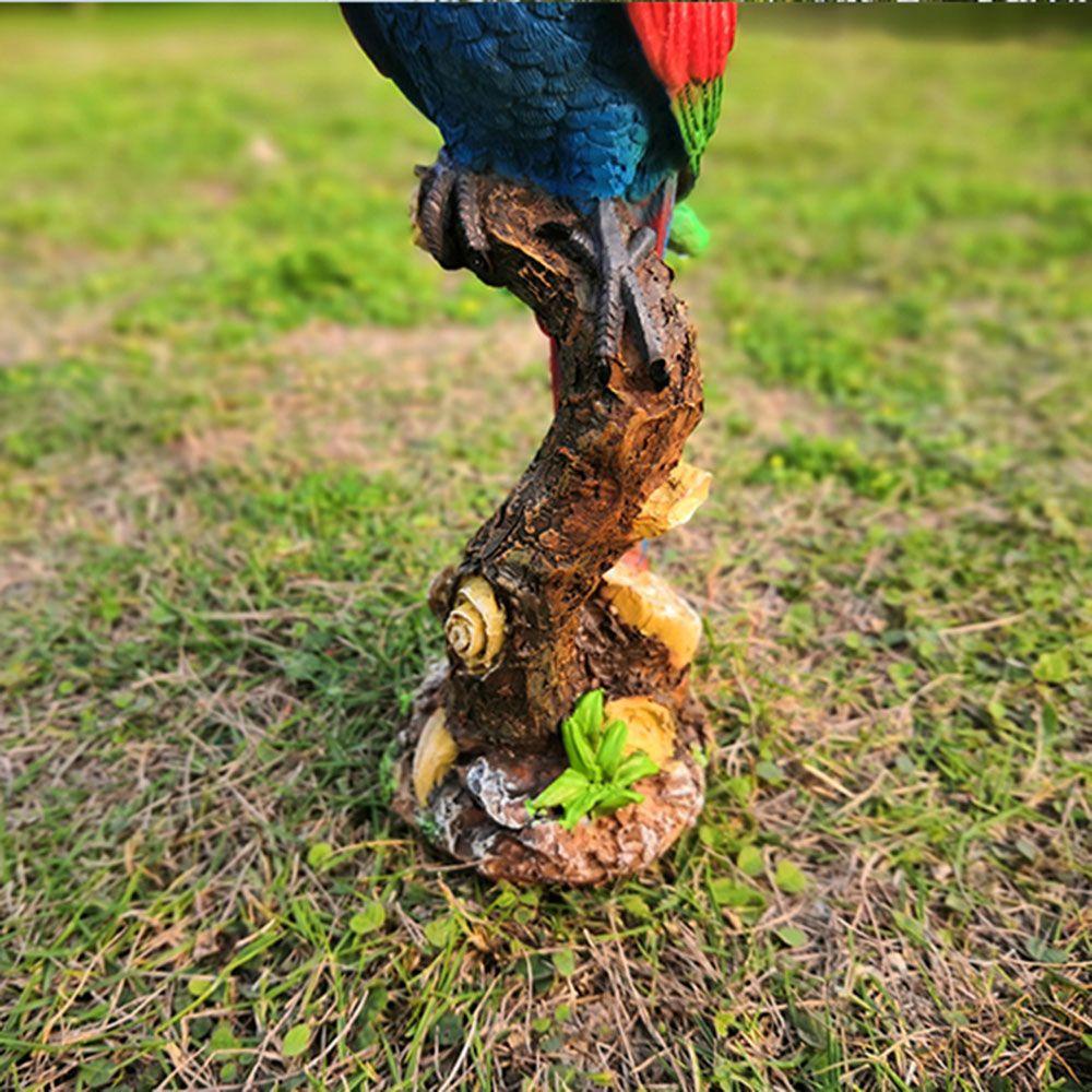 WTTLE Tượng Vẹt Giả Bằng Nhựa Resin Trang Trí Tiểu Cảnh