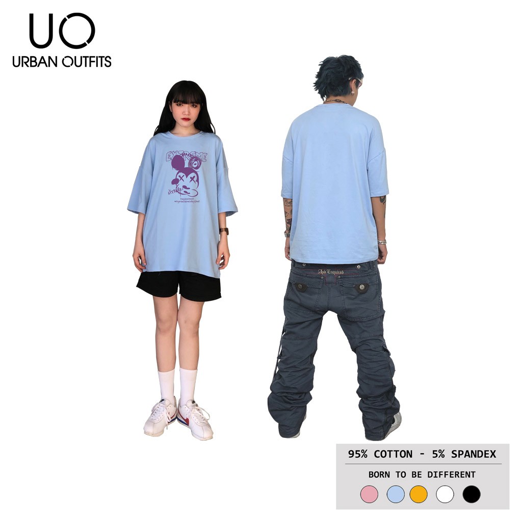 Áo Thun Tay Lỡ Nữ Nam Form Rộng URBAN OUTFITS In CHUỘT EXTREME ATO17 Cotton 4 Chiều Local Brand