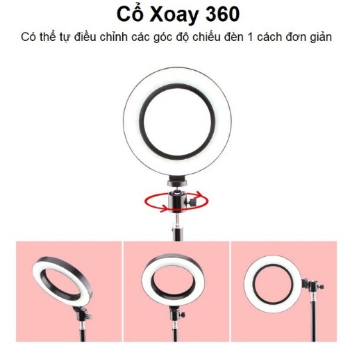 Cây Livestream 3 Chân Có Đèn Cao 2m1 Có Giá Đỡ 4 Điện Thoại - Cây Đỡ Micro - Khay Đỡ Sound Card