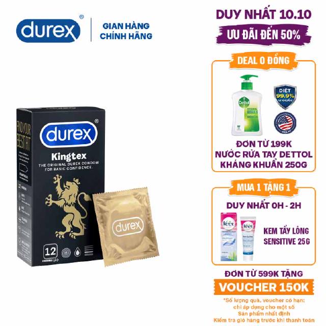 Bao cao su Durex Kingtex 12 bao
