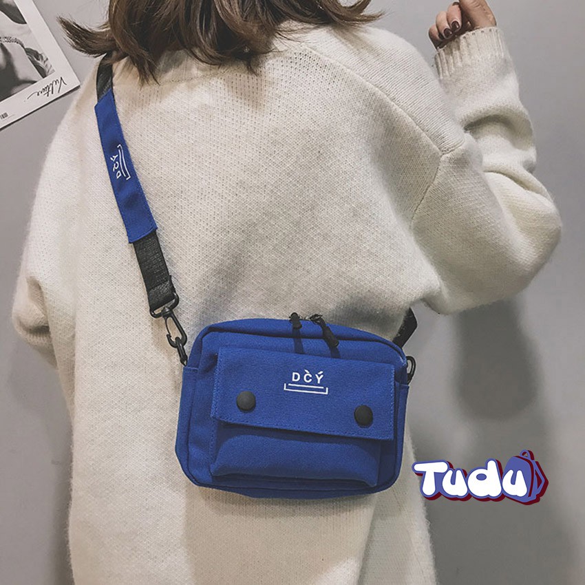 Xả kho mẫu cũ Túi Đeo Chéo Nữ Tudu, Túi Đựng Điện Thoại Vải Canvas Dễ Thương Phong Cách Thời Trang Hàn Quốc CN223