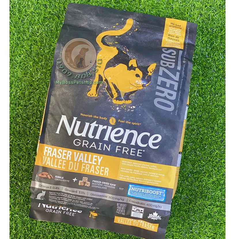 Hạt Nutrience SubZero Cho Mèo Mọi Độ Tuổi - Gà Tây, Cá Hồi &amp; Rau Củ Quả 5kg