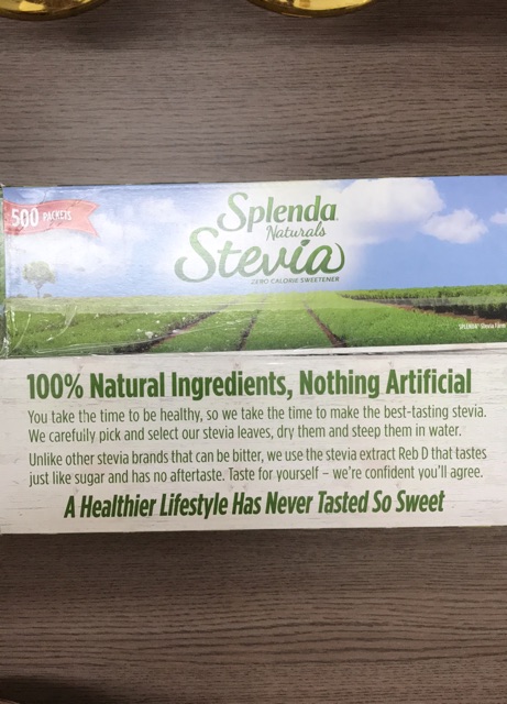 Đường Splenda Stevia Naturals phiên bản 2019 của Mỹ