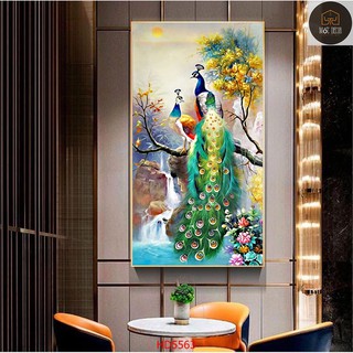 Thanh lý giảm 20% tranh đứng - tranh tráng gương cao cấp mẫu lá rẻ quạt treo phòng khách, phòng bếp, phòng ngủ