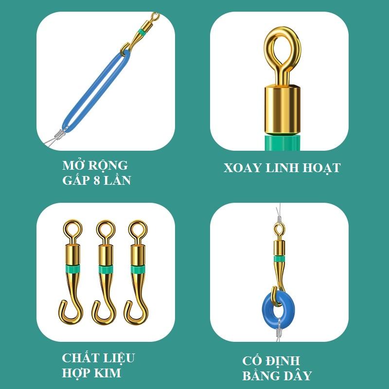 3 Chiếc Mani số 9, khoá số 9 , khoá link câu đài phiên bản săn hàng tải cá trên 10kg - Đồ Câu DHS