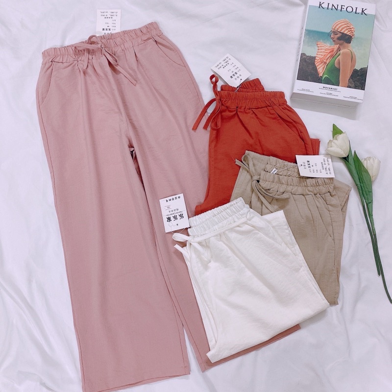 Quần Dài Nữ Lưng Thun 2 Túi Dáng Suôn - Jancaroshop