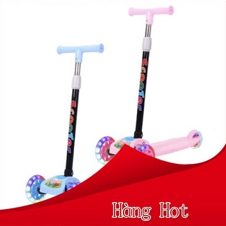 [ hot sale ] Xe trượt Scooter cao cấp gấp gọn 3 bánh, bánh xe phát sáng tiện lợi cho trẻ em