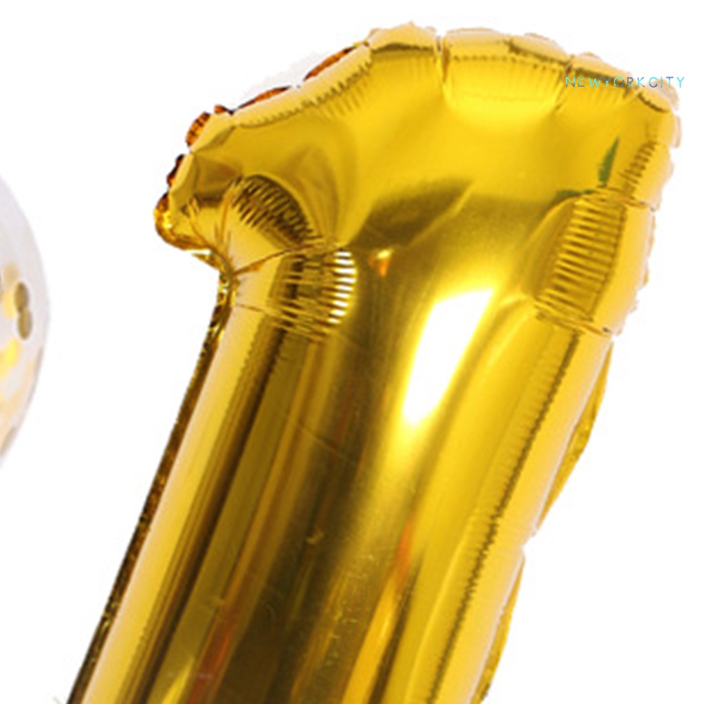 1 Set Bong Bóng Lá Nhôm Hình Số Dùng Trang Trí Tiệc Sinh Nhật