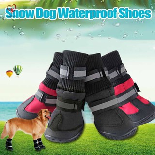 Set 4 chiếc giày chống trượt chống thấm cho thú cưng cỡ nhỏ vừa và lớn