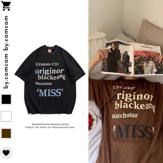 Áo Thun Tay Lỡ Nâu Vintage Nhiều Chữ 100% Cotton, Áo Phông Rộng Mẫu Mới 2022 𝘽𝙮.𝘾𝙖𝙢𝙘𝙖𝙢