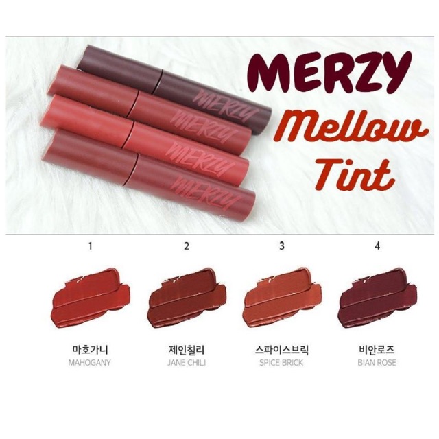 SON KEM LÌ MERZY MELLOW TINT | Thế Giới Skin Care