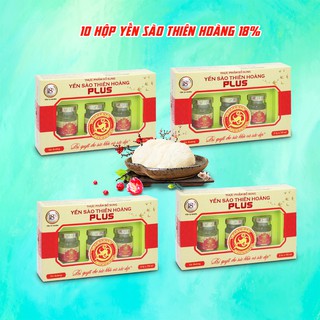[ Combo 10 ] Hộp Yến Thiên Hoàng 18% (3 Lọ/ Hộp)