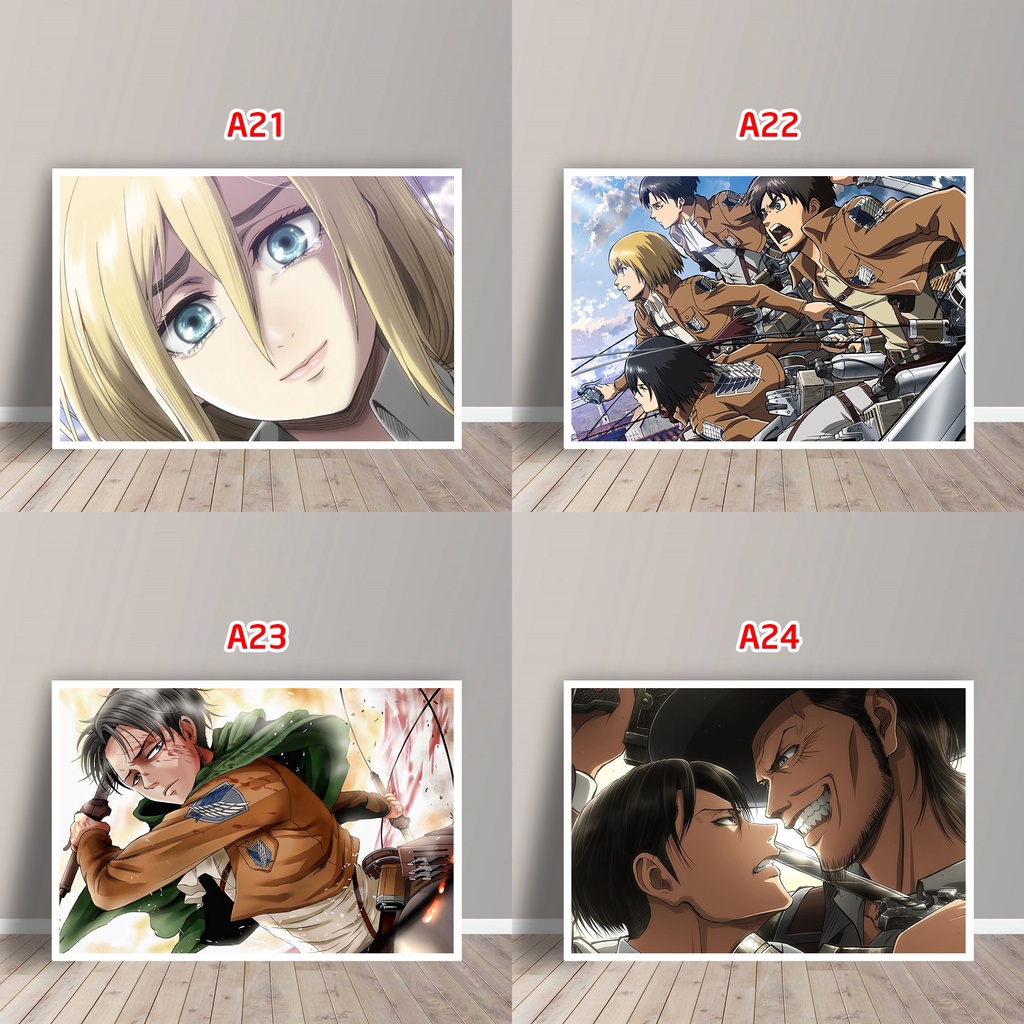Tấm Postcard Cao Cấp Anime Attack on Titan