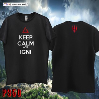 Hot- áo thun the witcher 3 / keep calm and igni t-shirt - bán chạy nhất