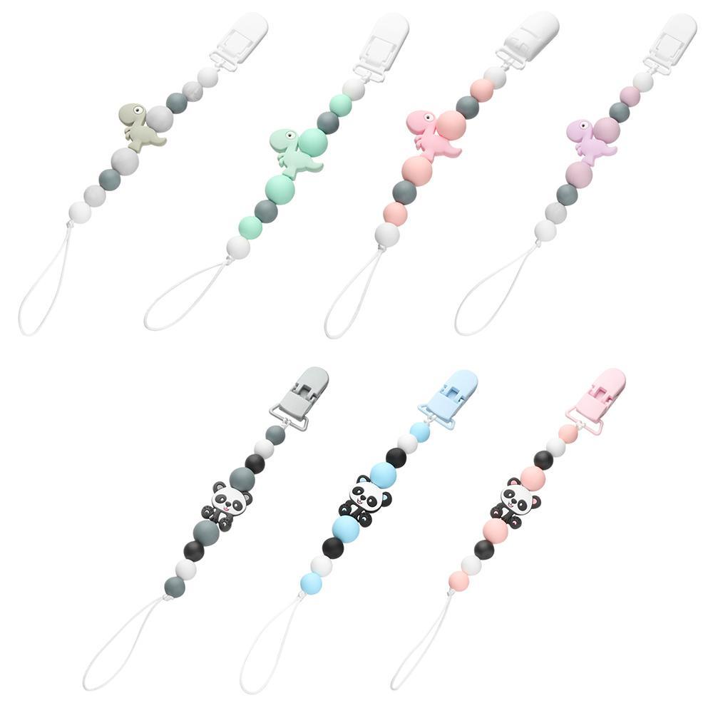 LUOL Giá Đỡ Núm Vú Giả Hình Gấu Trúc Chống Cắn Cho Bé