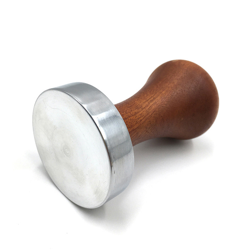 [ProsperityUs] Coffee Tamper Wooden Handle Barista Machine Grinder 51mm for Espresso Hammer